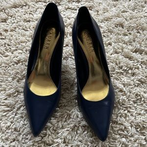 never worn Ralph Lauren heels leather